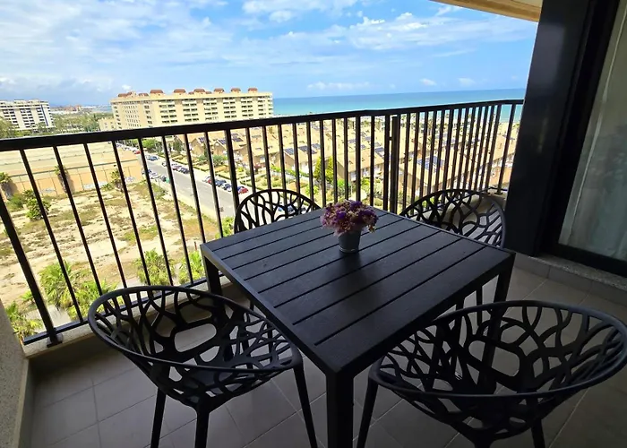 Luxury D9-28 With Terrace And Sea Views With Two * 발렌시아